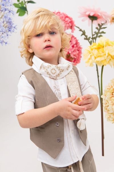 bbbbbbbbbbΒαπτιστικά ρούχα αγόρι Bambolino Emilio