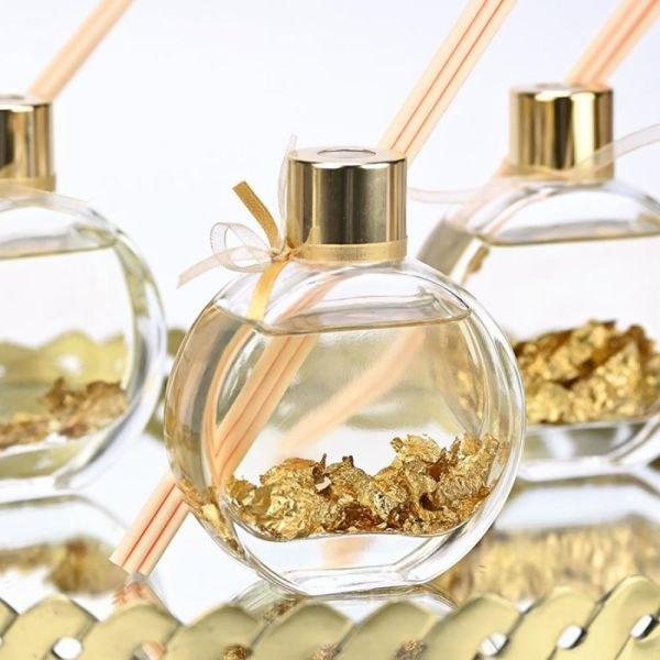 bbbbbbbbbbΜπομπονιέρες βάπτισης αρωματικό χώρου με φύλλα χρυσού 60γρ Soap Tales