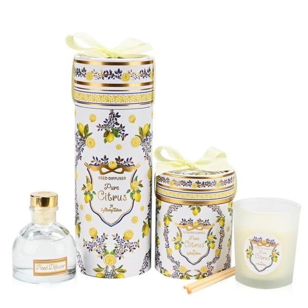 bbbbbbbbbbΜπομπονιέρες βάπτισης κερί pure citrus