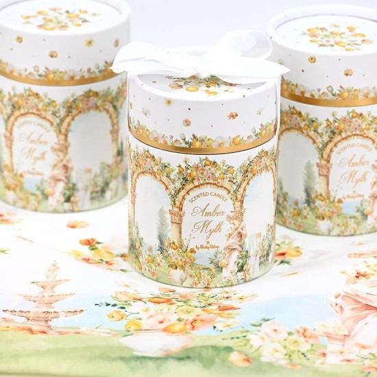 bbbbbbbbbbΜπομπονιέρες βάπτισης κερί amber myth