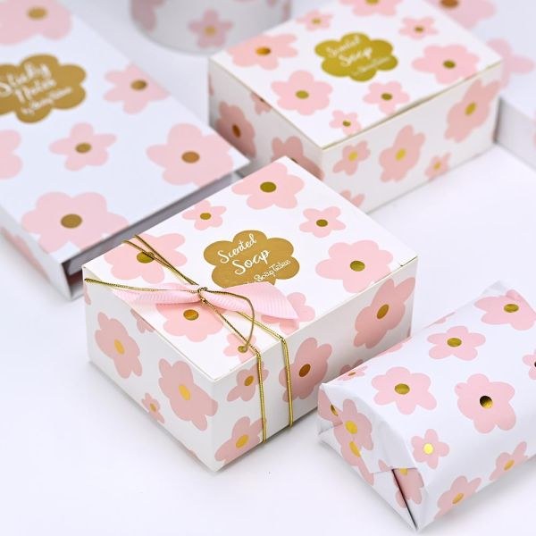 bbbbbbbbbbΜπομπονιέρες βάπτισης σαπούνι pink bloom 100gr