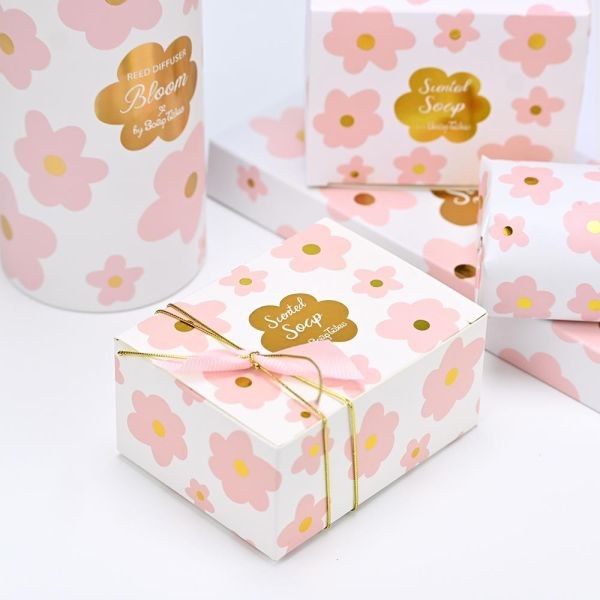 bbbbbbbbbbΜπομπονιέρες βάπτισης σαπούνι pink bloom 100gr