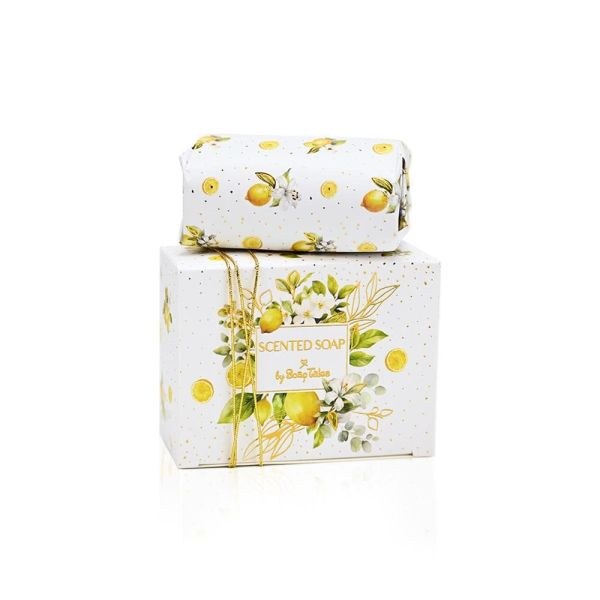 bbbbbbbbbbΜπομπονιέρες βάπτισης σαπούνι lemon 100gr