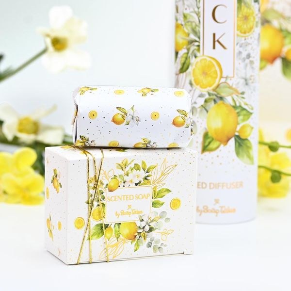 bbbbbbbbbbΜπομπονιέρες βάπτισης σαπούνι lemon 100gr