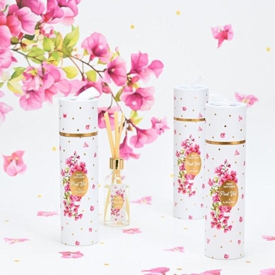 bbbbbbbbbbΜπομπονιέρες βάπτισης αρωματικό χώρου pink veil 50ml