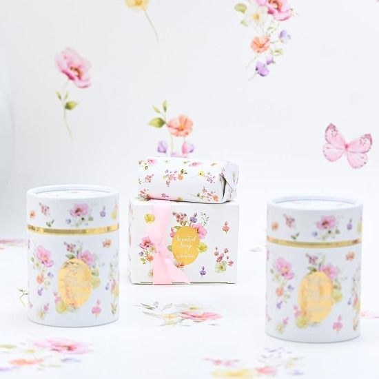 bbbbbbbbbbΜπομπονιέρες βάπτισης κερί Soap Tales Σαπούνι fleur 100gr