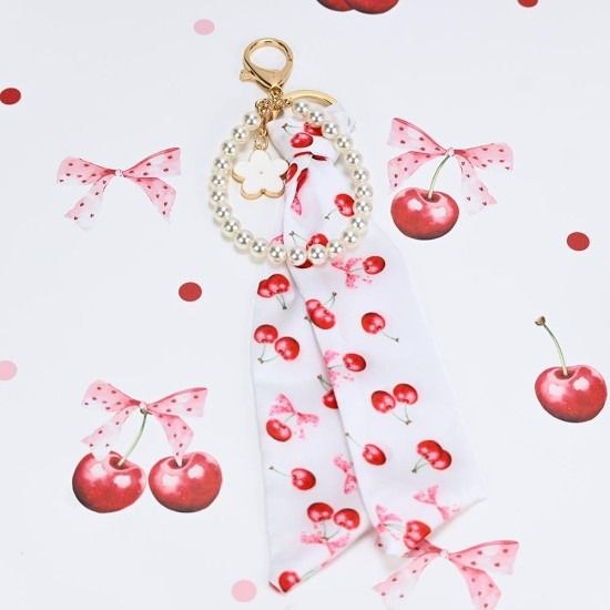 bbbbbbbbbbΜπομπονιέρες βάπτισης charm με μαντιλάκι και πέρλες cherry Soap Tales