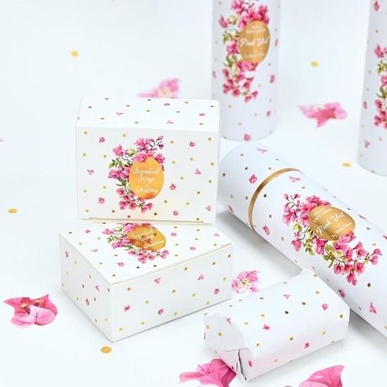 bbbbbbbbbbΜπομπονιέρες βάπτισης κερί Soap Tales Σαπούνι pink veil 100gr