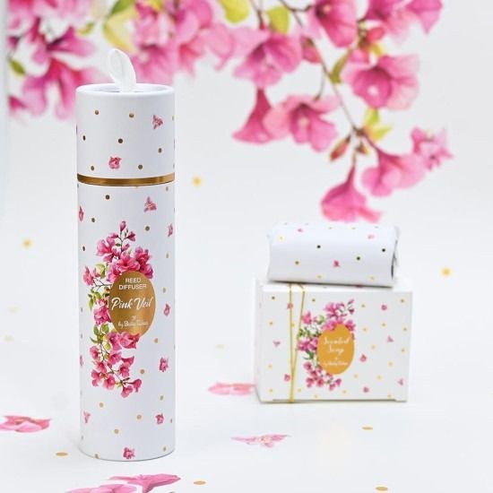 bbbbbbbbbbΜπομπονιέρες βάπτισης αρωματικό χώρου pink veil 50ml