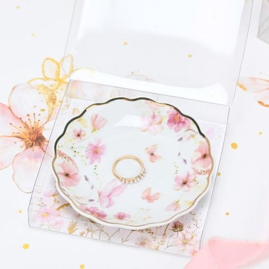 bbbbbbbbbbΜπομπονιέρες βάπτισης πιατάκι πορσελάνη blue fleur Soap Tales