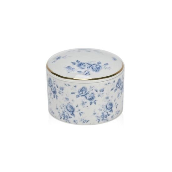 bbbbbbbbbbΜπομπονιέρες βάπτισης μπιζουτιέρα από πορσελάνη blue flowers Soap Tales