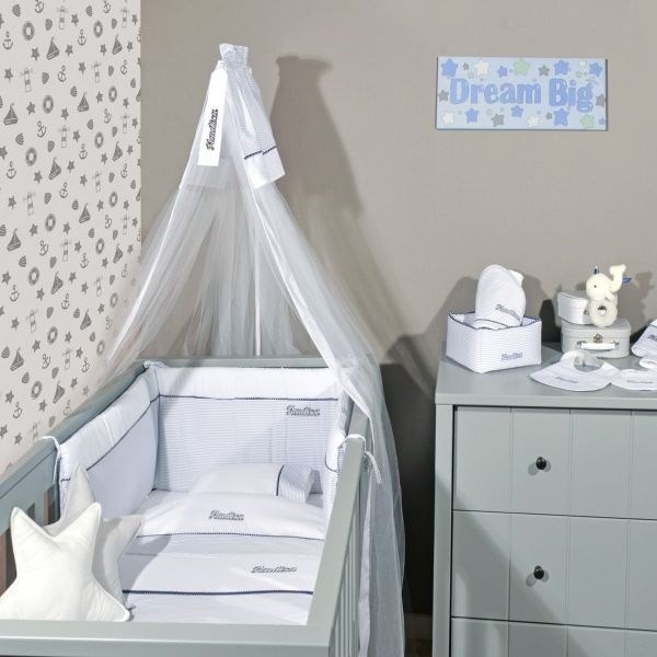 bbbbbbbbbbNautica σετ προίκας γκρι ριγέ