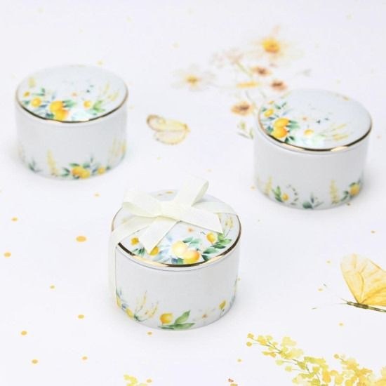 bbbbbbbbbbΜπομπονιέρες βάπτισης μπιζουτιέρα από πορσελάνη lemon Soap Tales