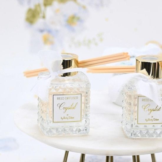 bbbbbbbbbbΜπομπονιέρες βάπτισης αρωματικό χώρου σκαλιστό crystal 50ml Soap Tales