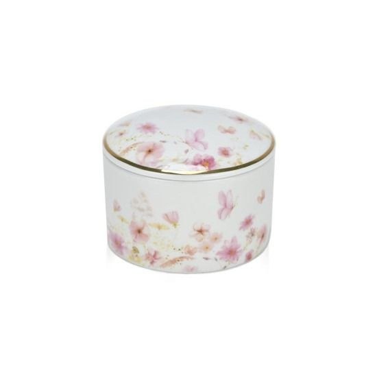 bbbbbbbbbbΜπομπονιέρες βάπτισης μπιζουτιέρα από πορσελάνη pink blossom Soap Tales