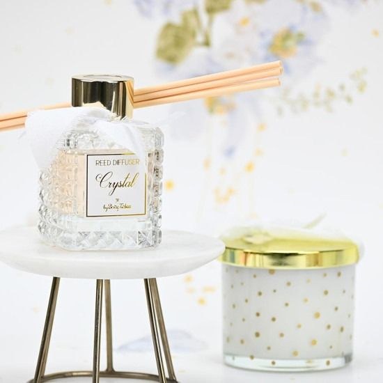 bbbbbbbbbbΜπομπονιέρες βάπτισης αρωματικό χώρου σκαλιστό crystal 50ml Soap Tales