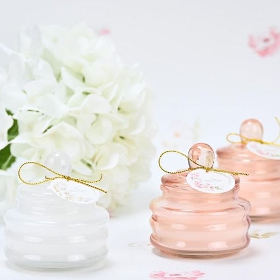 bbbbbbbbbbΜπομπονιέρες βάπτισης κερί Soap Tales flor pink 70γρ