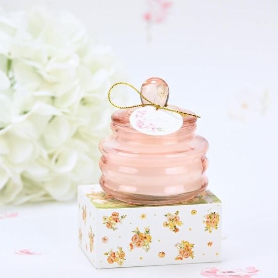 bbbbbbbbbbΜπομπονιέρες βάπτισης κερί Soap Tales flor pink 70γρ