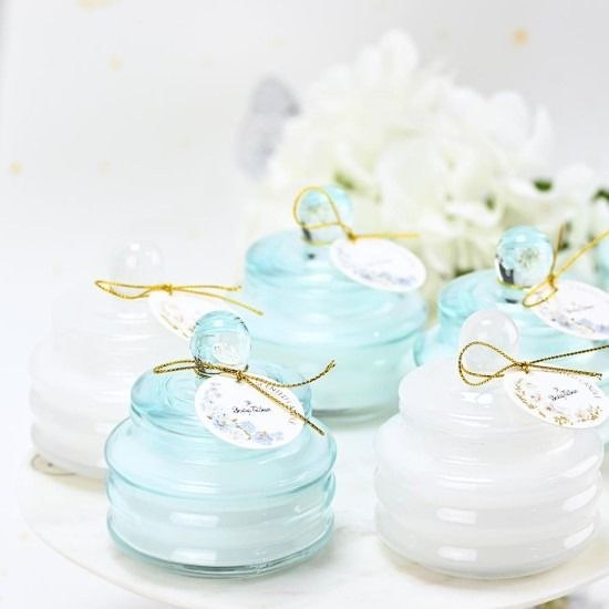 bbbbbbbbbbΜπομπονιέρες βάπτισης κερί Soap Tales flor blue 70γρ