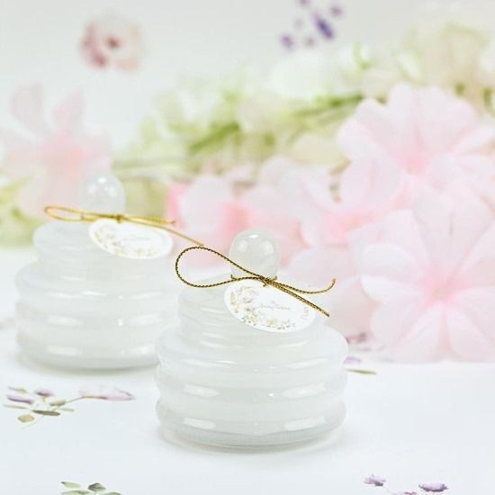 bbbbbbbbbbΜπομπονιέρες βάπτισης κερί Soap Tales flor white 70γρ