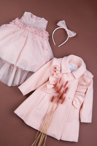 bbbbbbbbbbΧειμωνιάτικα βαπτιστικά ρούχα για κορίτσι Bambolino Marina