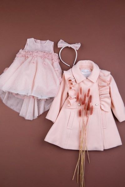 bbbbbbbbbbΧειμωνιάτικα βαπτιστικά ρούχα για κορίτσι Bambolino Marina