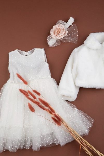 bbbbbbbbbbΧειμωνιάτικα βαπτιστικά ρούχα για κορίτσι Bambolino Olivia