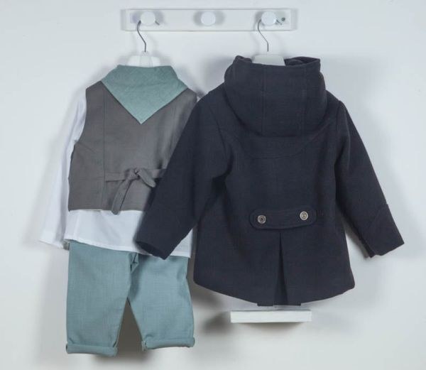 bbbbbbbbbbΒαπτιστικά ρούχα για αγόρι Bambolino Elias (Παλτό Montgomery)