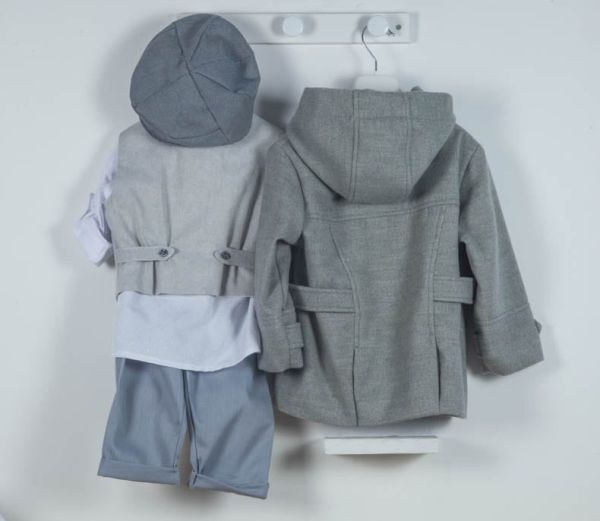 bbbbbbbbbbΧειμωνιάτικα βαπτιστικά ρούχα για αγόρι Bambolino Marcelo (Παλτό Montgomery)