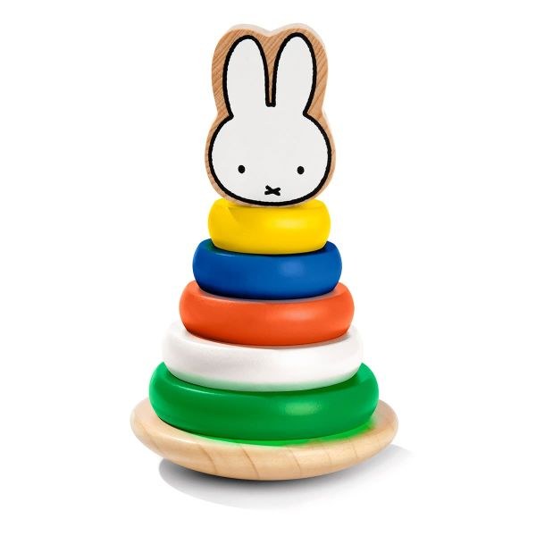 bbbbbbbbbbΞύλινη πυραμίδα ταξινόμησης Miffy 6 τμχ