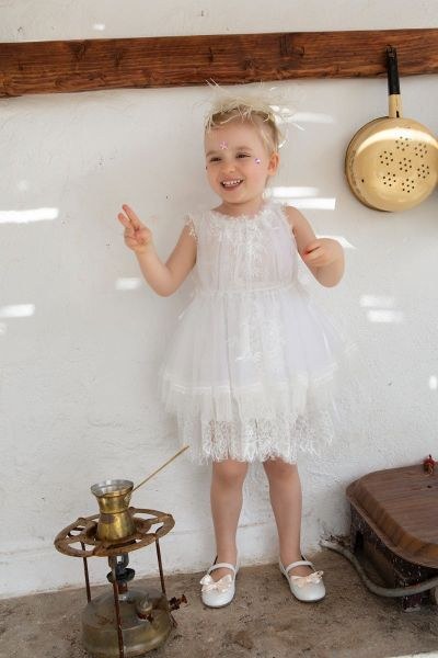 bbbbbbbbbbΒαπτιστικά ρούχα για κορίτσι Bambolino Irianthi