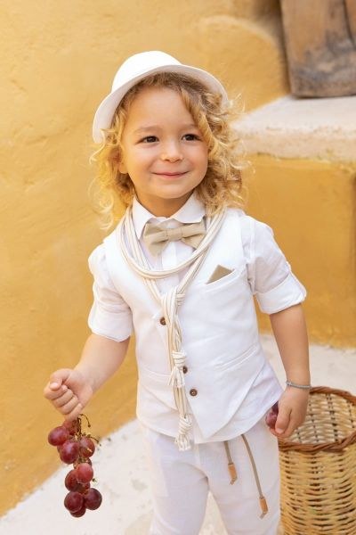 bbbbbbbbbbΒαπτιστικά ρούχα για αγόρι Bambolino Filippos