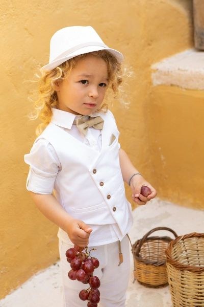 bbbbbbbbbbΒαπτιστικά ρούχα για αγόρι Bambolino Filippos