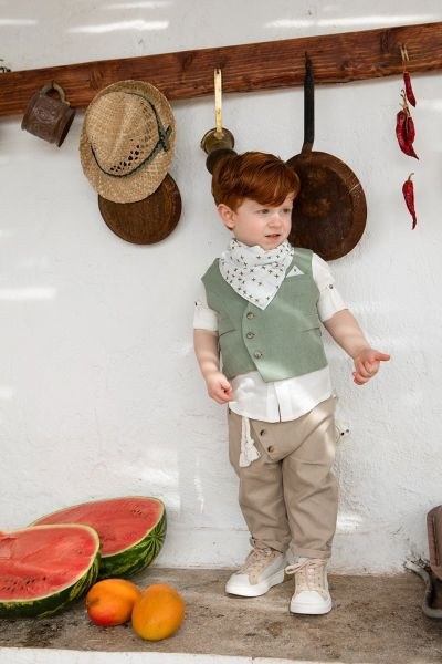 bbbbbbbbbbΒαπτιστικά ρούχα για αγόρι Bambolino Vegas 