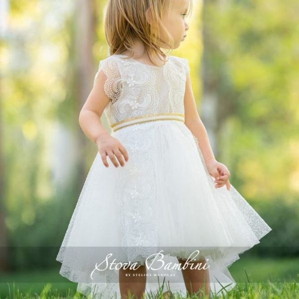 bbbbbbbbbbβαπτιστικά ρούχα για κορίτσι, εντυπωσιακό εξώπλατο βαπτιστικό φόρεμα από φίνο πουά τούλι