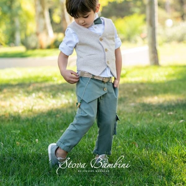 bbbbbbbbbbΒαπτιστικά ρούχα για αγόρι Stova Bambini SS23B10