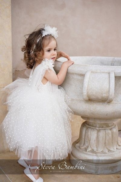 bbbbbbbbbbΒαπτιστικά ρούχα για κορίτσι Stova Bambini SS24 G31