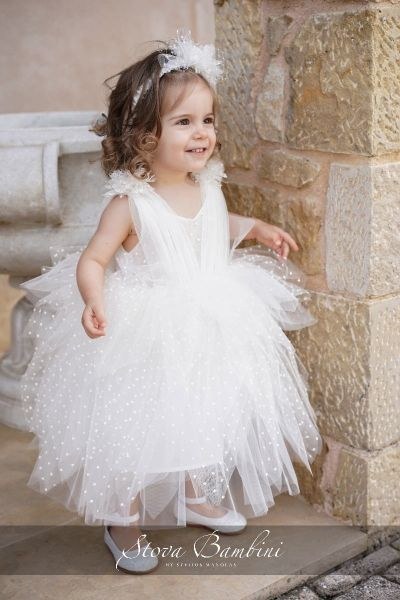 bbbbbbbbbbΒαπτιστικά ρούχα για κορίτσι Stova Bambini SS24 G31