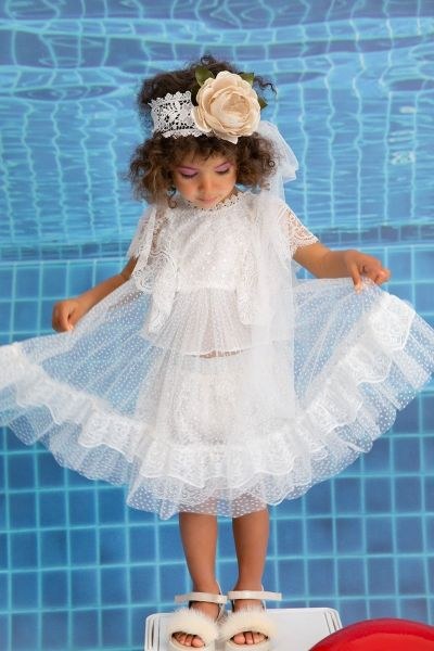 bbbbbbbbbbΒαπτιστικά ρούχα για κορίτσι Bambolino Theofania