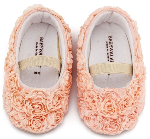 bbbbbbbbbbΒαπτιστικά παπούτσια για κορίτσι Babywalker MI.1660