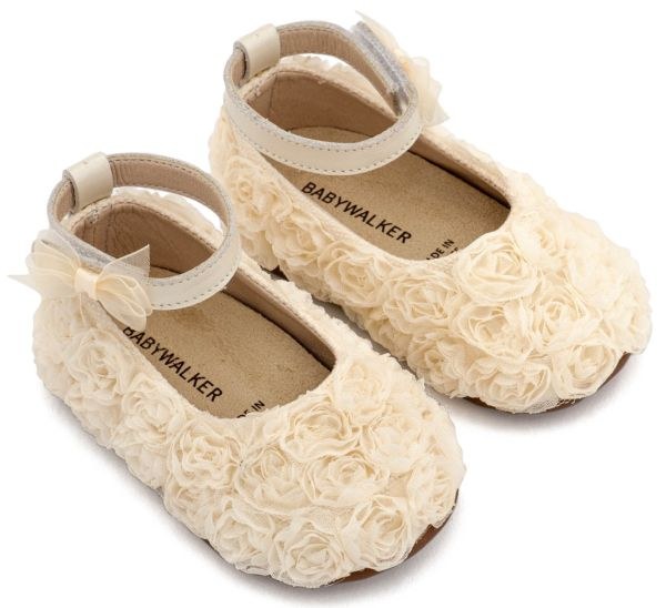 bbbbbbbbbbβαπτιστικά παπούτσια για κορίτσι σε εκρού χρώμα
