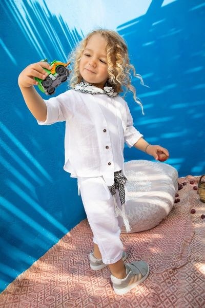 bbbbbbbbbbΒαπτιστικά ρούχα για αγόρι Bambolino Poseidonas