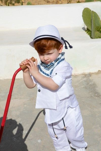 bbbbbbbbbbΒαπτιστικά ρούχα για αγόρι Bambolino Panagis