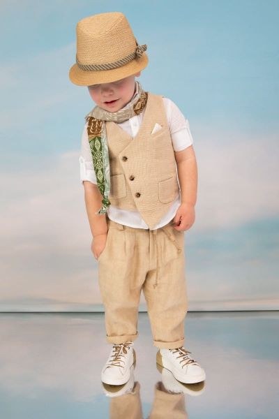 bbbbbbbbbbβαπτιστικά ρούχα αγόρι bambolino σε ζεστές μελί και μπεζ αποχρώσεις