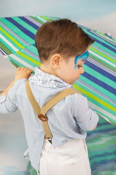 bbbbbbbbbbβαπτιστικά ρούχα αγόρι bambolino david σε σιέλ και λευκές αποχρώσεις