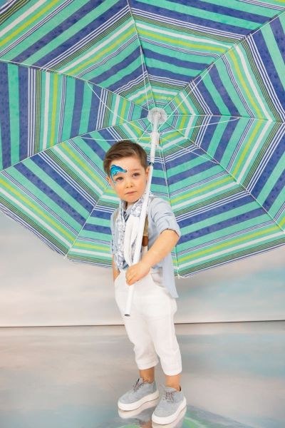 bbbbbbbbbbβαπτιστικά ρούχα αγόρι bambolino david σε σιέλ και λευκές αποχρώσεις