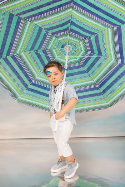 bbbbbbbbbbβαπτιστικά ρούχα αγόρι bambolino david σε σιέλ και λευκές αποχρώσεις