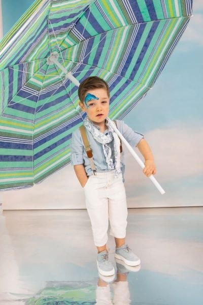 bbbbbbbbbbβαπτιστικά ρούχα αγόρι bambolino david σε σιέλ και λευκές αποχρώσεις