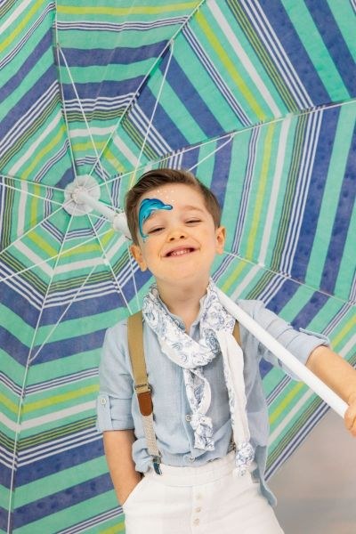 bbbbbbbbbbβαπτιστικά ρούχα αγόρι bambolino david σε σιέλ και λευκές αποχρώσεις