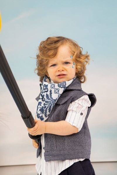 bbbbbbbbbbβαπτιστικά ρούχα για αγόρι από την Bambolino Kanellos σε μπλε αποχρώσεις